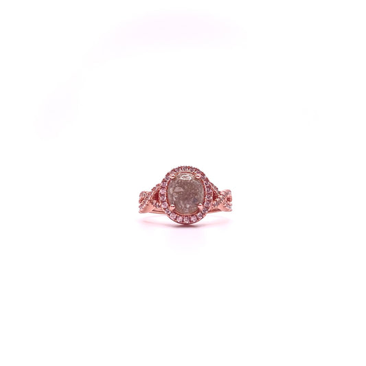 Twisted Oval Keepsake Ring