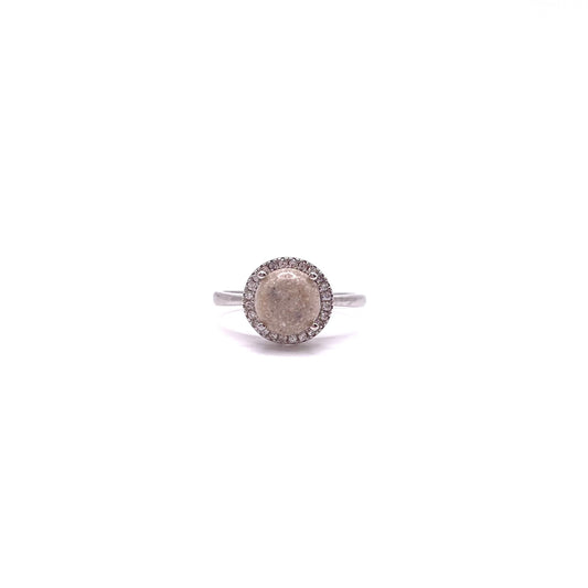 Round Halo Keepsake Ring